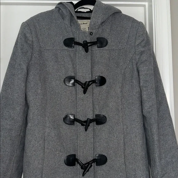 LL Bean Classic wool blend Duffel Coat - Picture 3 of 10